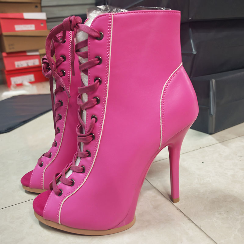 Women Shoes Logo - レザーパンプダンスヒール、プラットフォーム付き、11cm、9.5cm、安定したホールヒール、黒、ピンク、カスタムカラーとロゴ、パーティーダンスシューズ