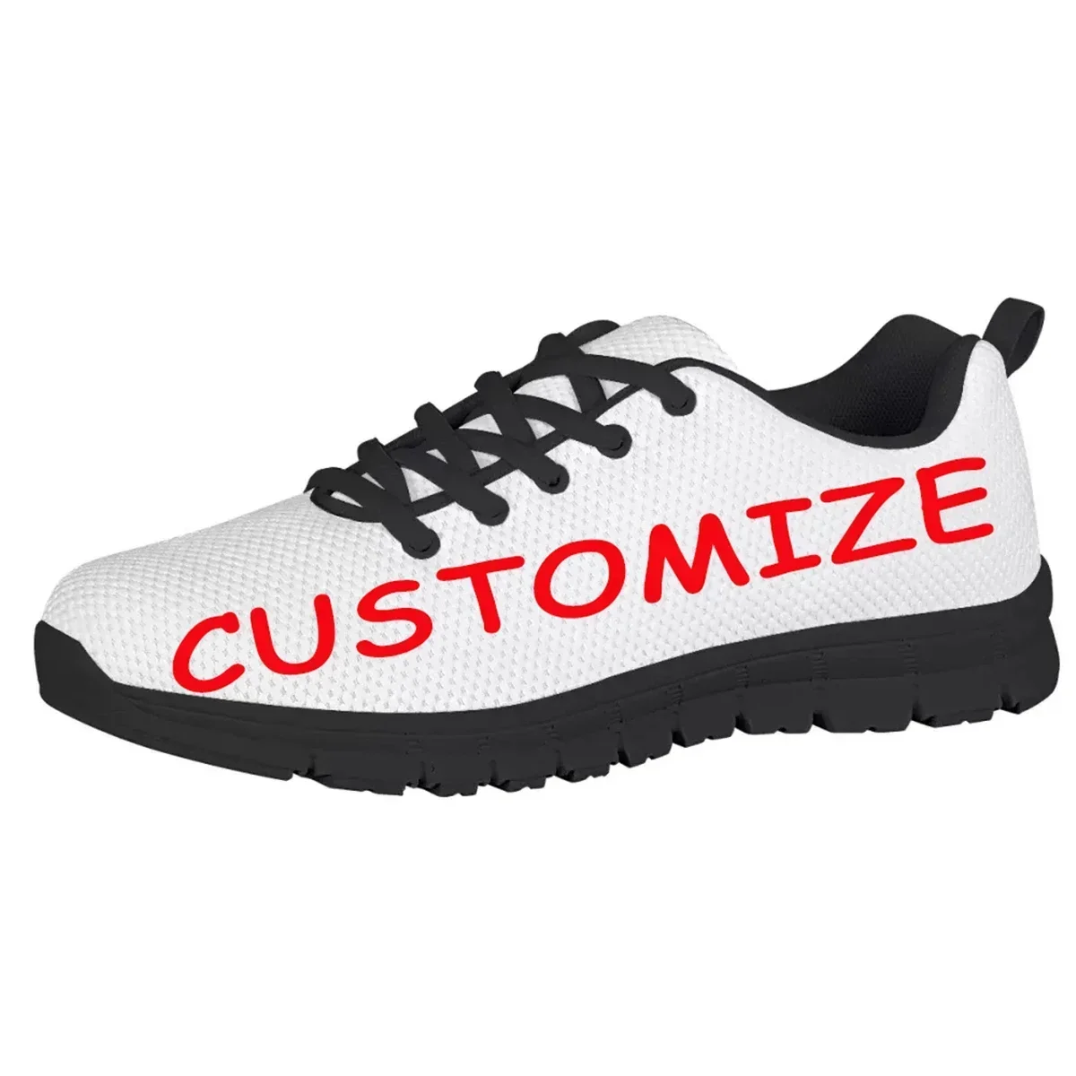 Women Shoes Logo - カスタムシューズ ブラックソール フラットシューズ レディース用 カスタマイズテキスト/ロゴプリント オンデマンド