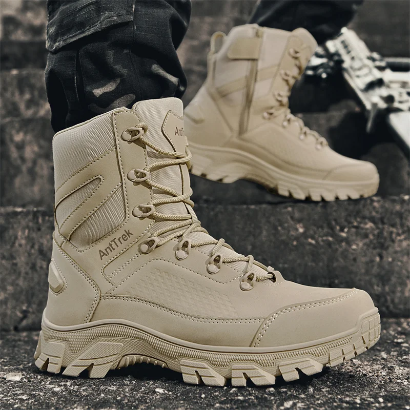 2025 新しい戦術ブーツ男性ブーツ特殊部隊砂漠男性ブーツ屋 - Suede Ankle Boot のレビューと価格