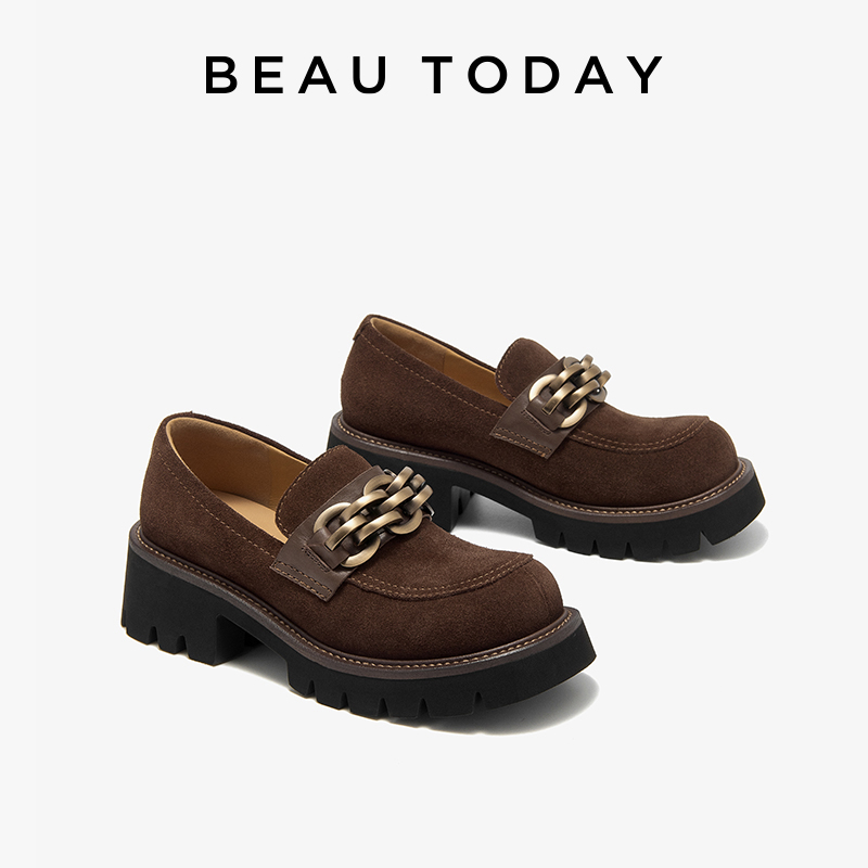 Beautzen-女性用ヴィンテージカウスエードローファー、 - Women Shoes Ysl のレビューと価格