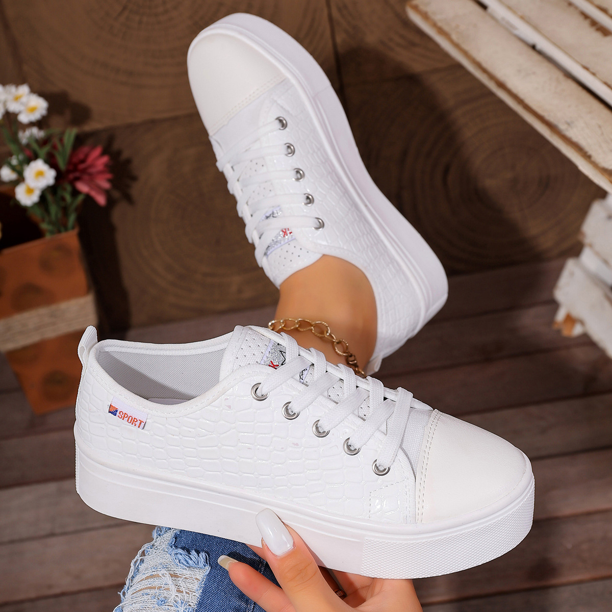 新しいレディースフラットカジュアルシングルシューズ、通気性の - Women Shoes Store のレビューと価格