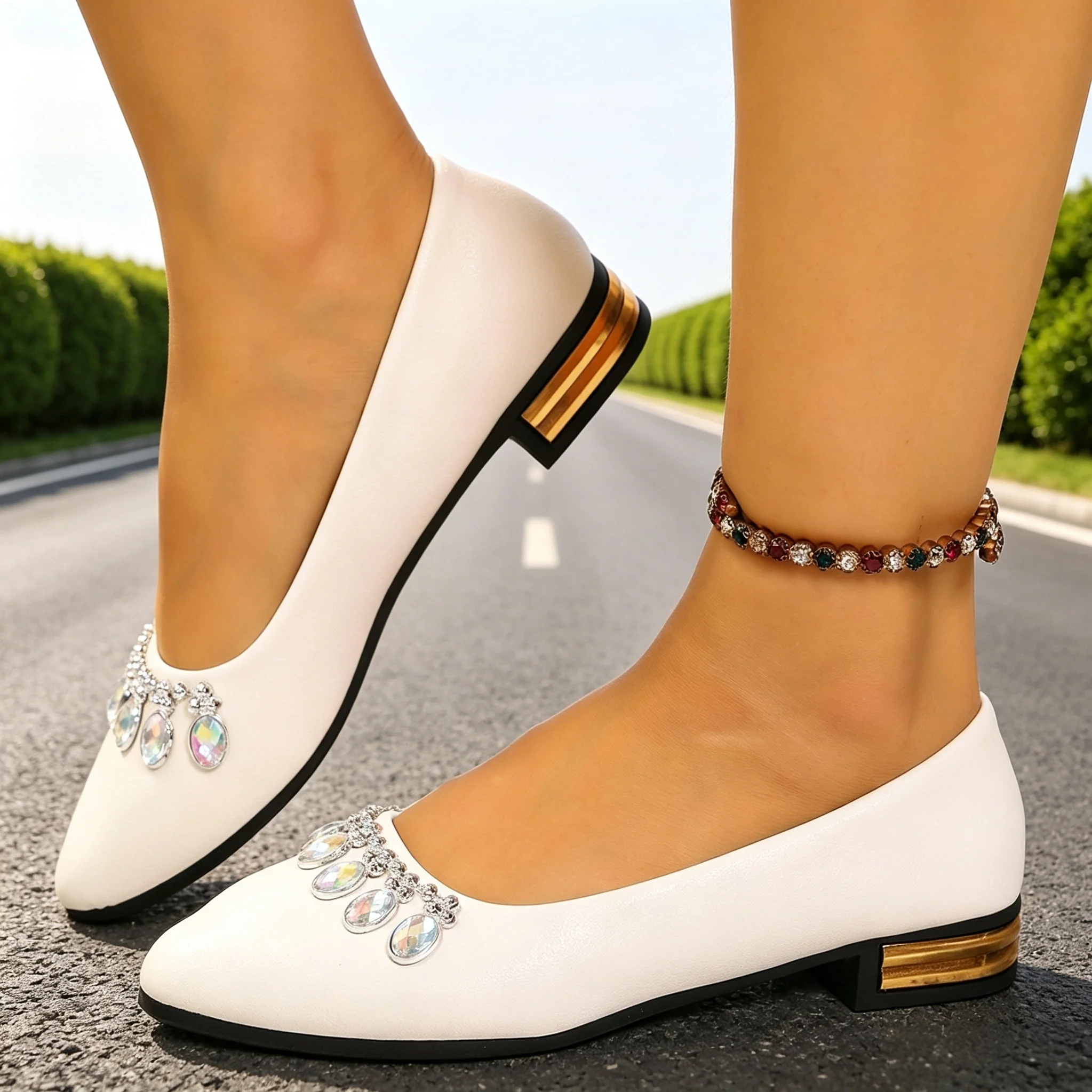 レディースフラットシューズ ポインテッドトゥ バレエシューズ - Women Shoes Store のレビューと価格