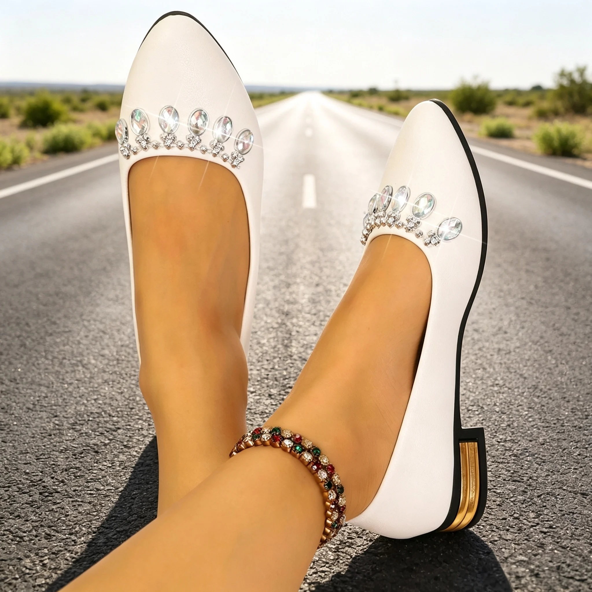 レディースフラットシューズ ポインテッドトゥ バレエシューズ - Women Shoes Store のレビューと価格