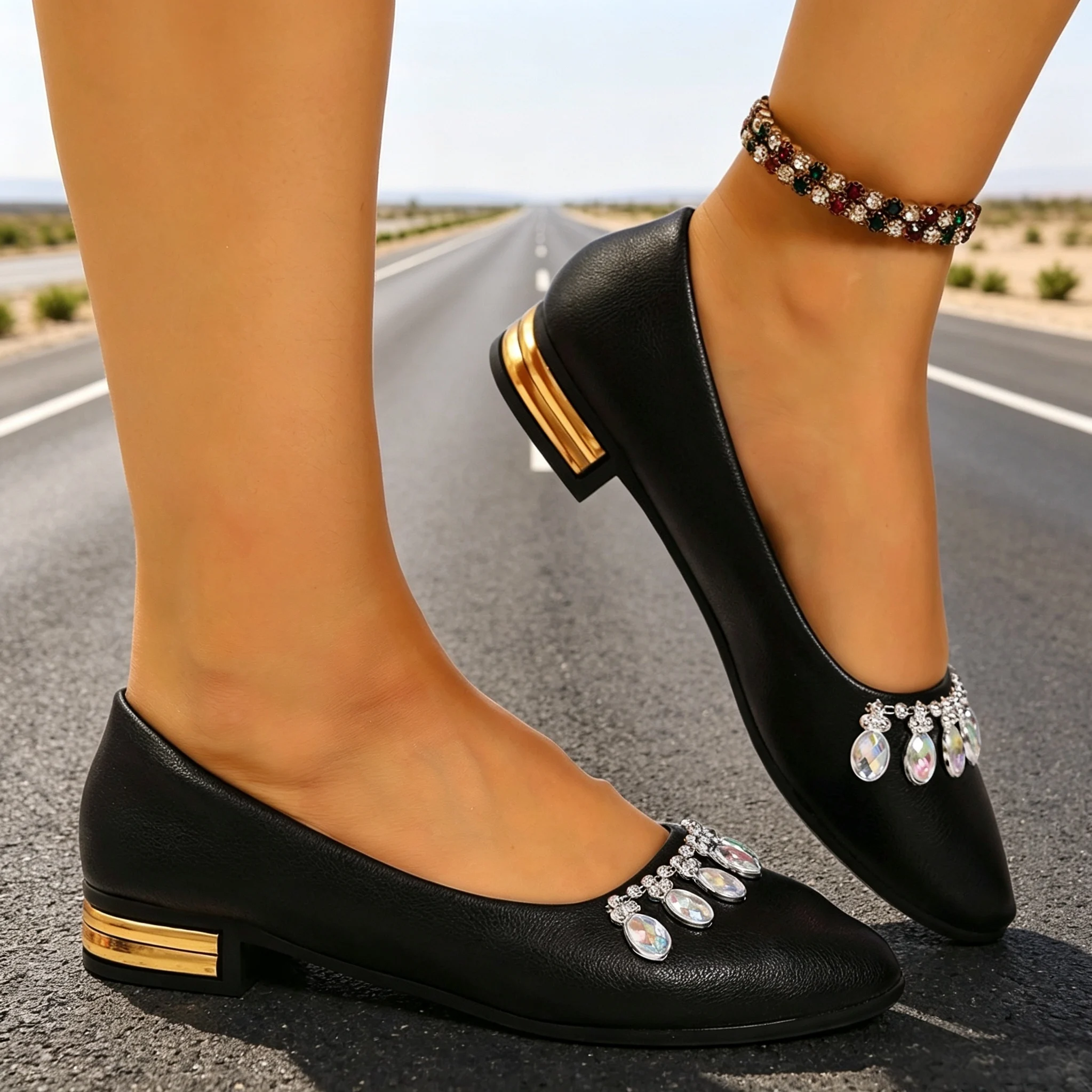 レディースフラットシューズ ポインテッドトゥ バレエシューズ - Women Shoes Store のレビューと価格