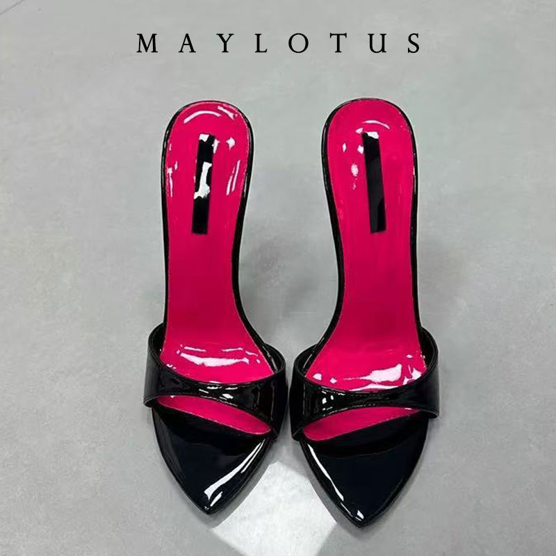 サイズ 35-46 パッチワーク スティレットヒール スリッ - Women Shoes Ysl のレビューと価格