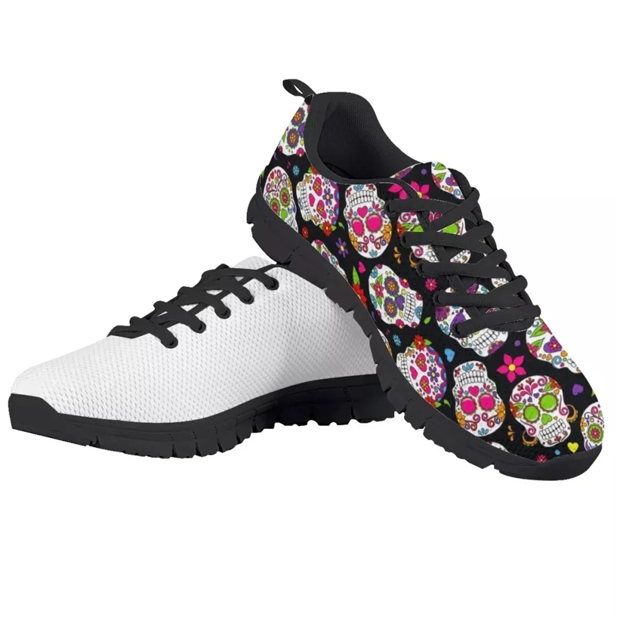 カスタムシューズ ブラックソール フラットシューズ レディー - Women Shoes Logo のレビューと価格