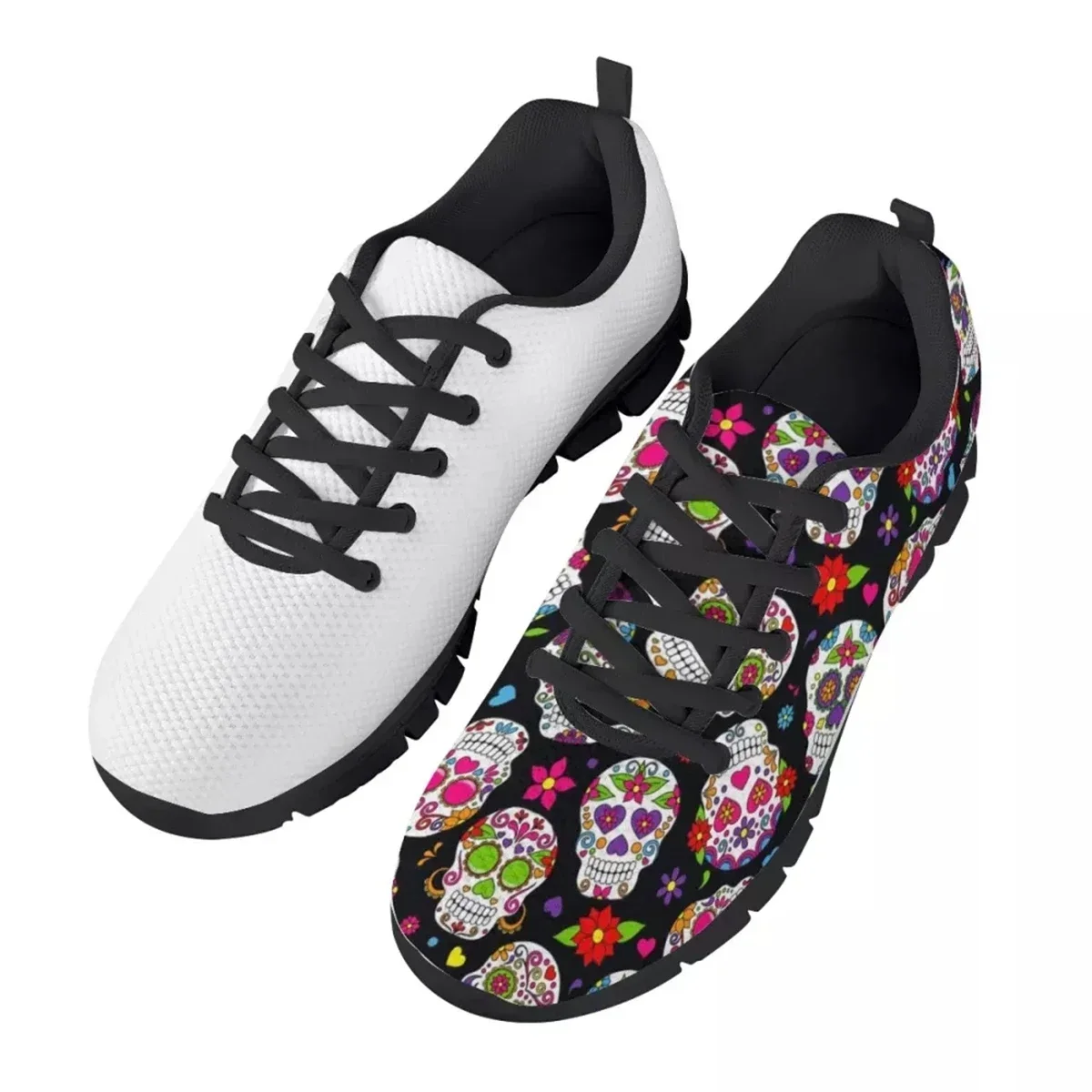 カスタムシューズ ブラックソール フラットシューズ レディー - Women Shoes Logo のレビューと価格