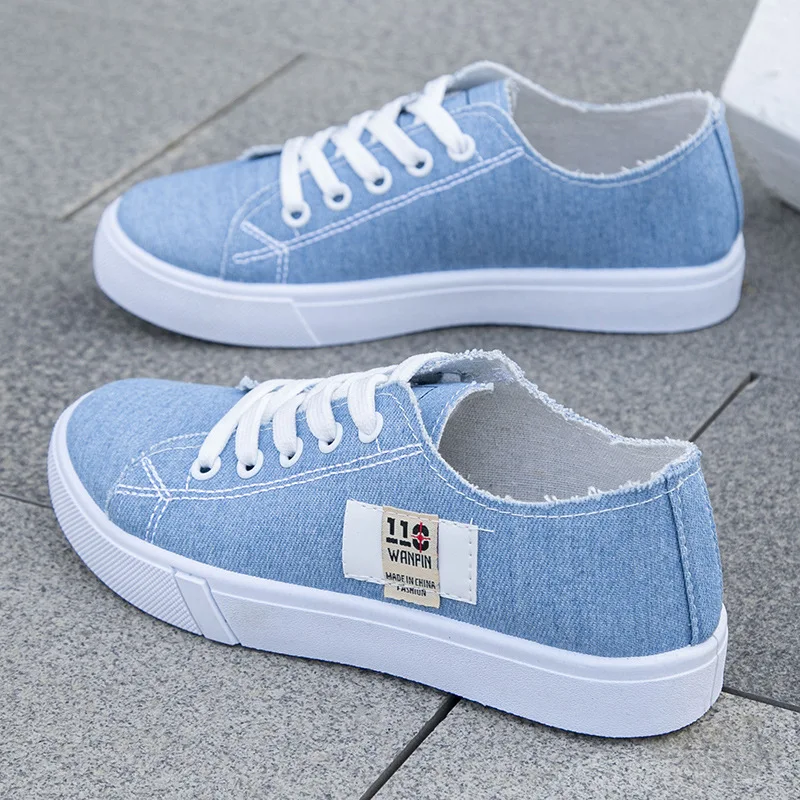 2026 春夏の女性のキャンバススニーカーロートップデニムス - Women Shoes Store のレビューと価格