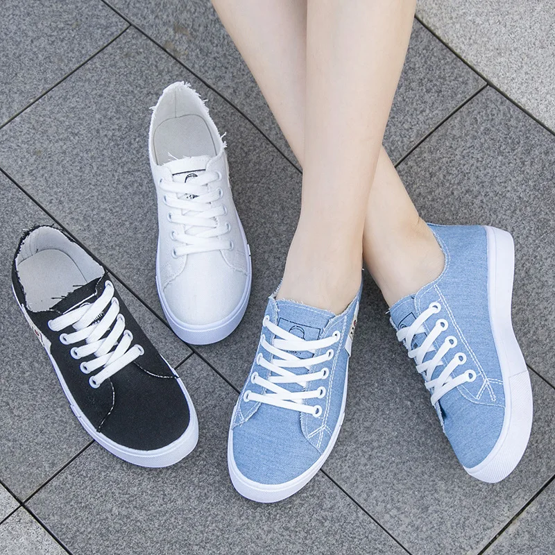 2026 春夏の女性のキャンバススニーカーロートップデニムス - Women Shoes Store のレビューと価格
