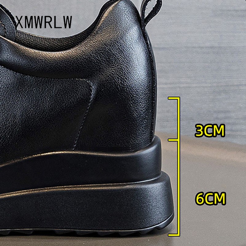XMWRLW 女性の秋冬の靴本革隠しヒール女性の冬の靴黒、白 - Women Shoes Store のレビューと価格
