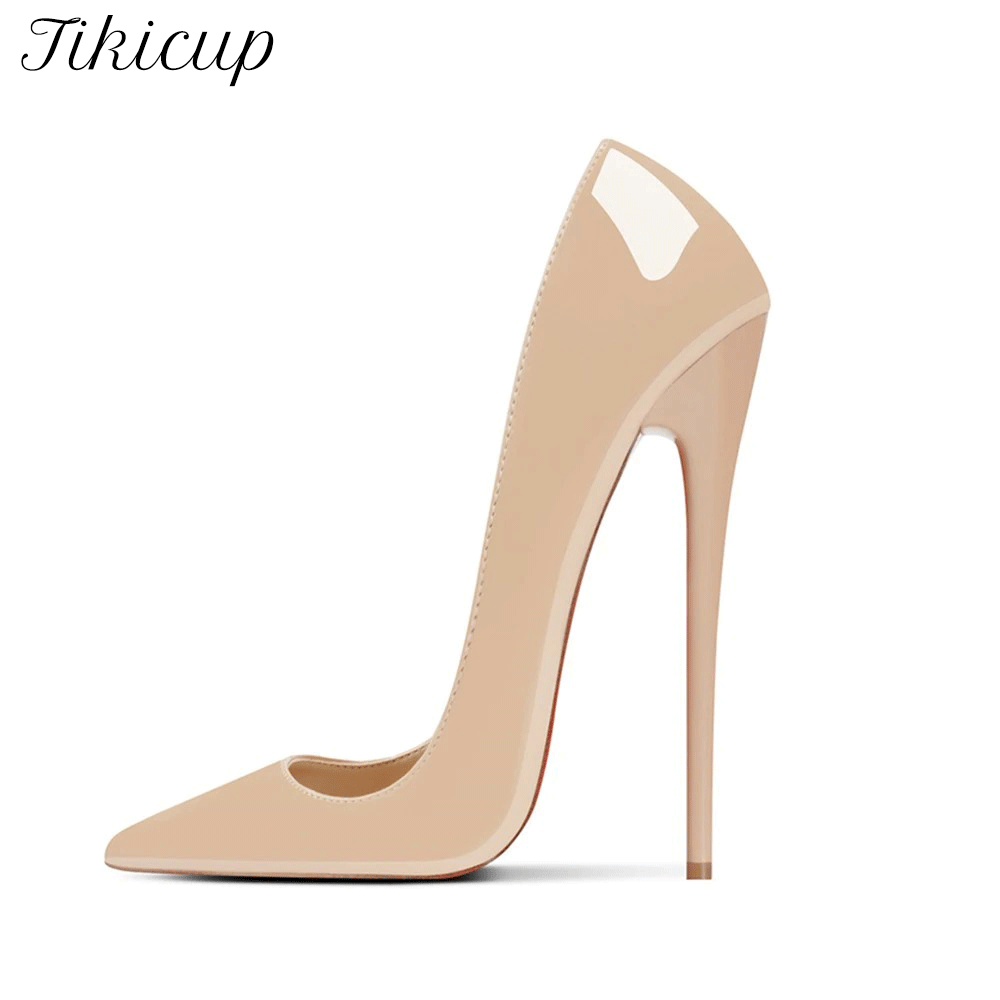 ニュースタイルセクシー16CM極細ポインテッドトゥスティレッ - Patent Leather Pump のレビューと価格