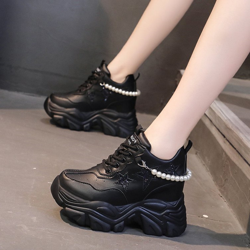高品質高プラットフォームシューズ女性秋チャンキースニーカー増 - Women Shoes Store のレビューと価格
