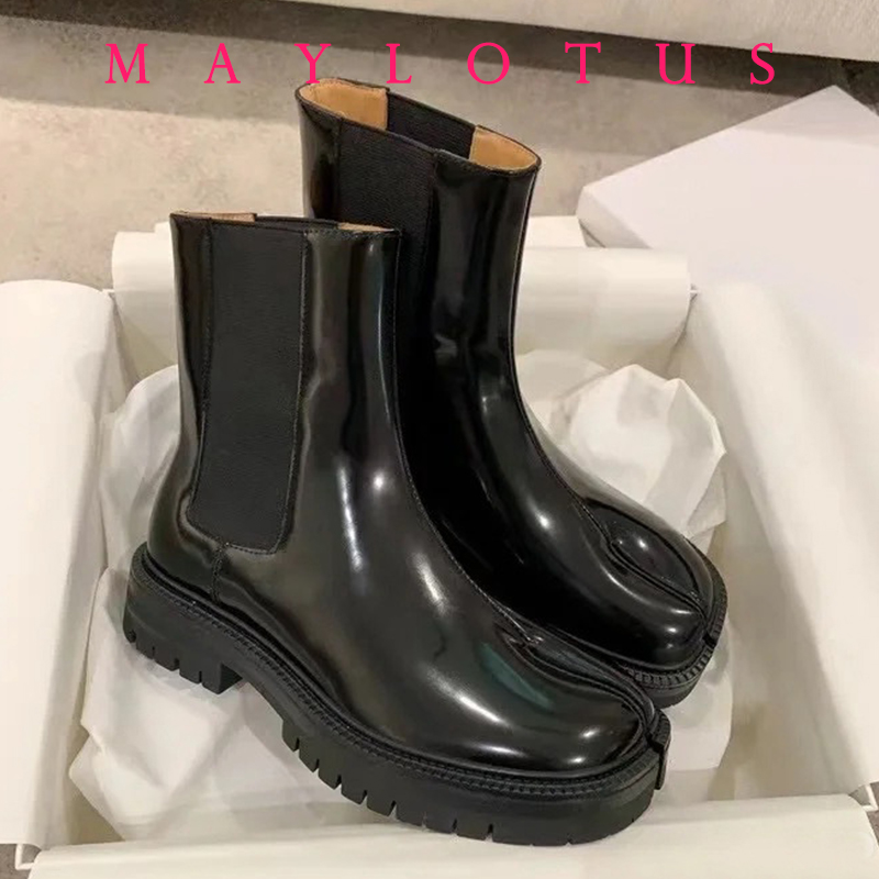 2026 レトロ スプリットトゥ アンクルブーツ パテントレ - Suede Ankle Boot のレビューと価格