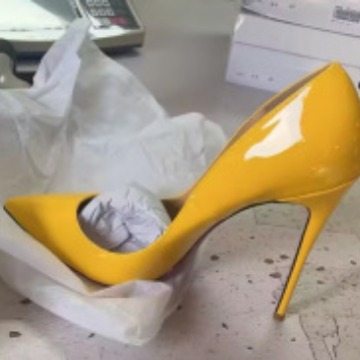 新作12cm漆塗りレザーセクシーポインテッドファッションハイ - Patent Leather Pump のレビューと価格